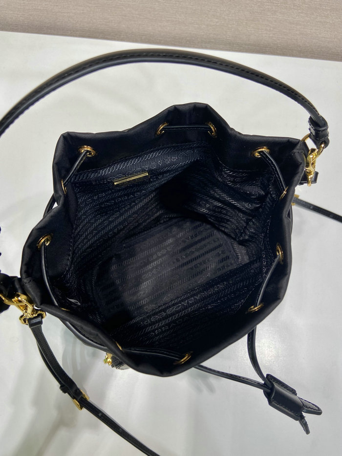 Prada Duet Re-Nylon and brushed bucket bag 1BH038