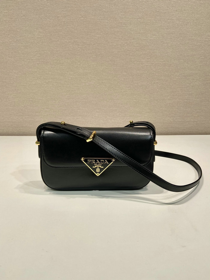 Prada Leather shoulder bag Black 1BD339