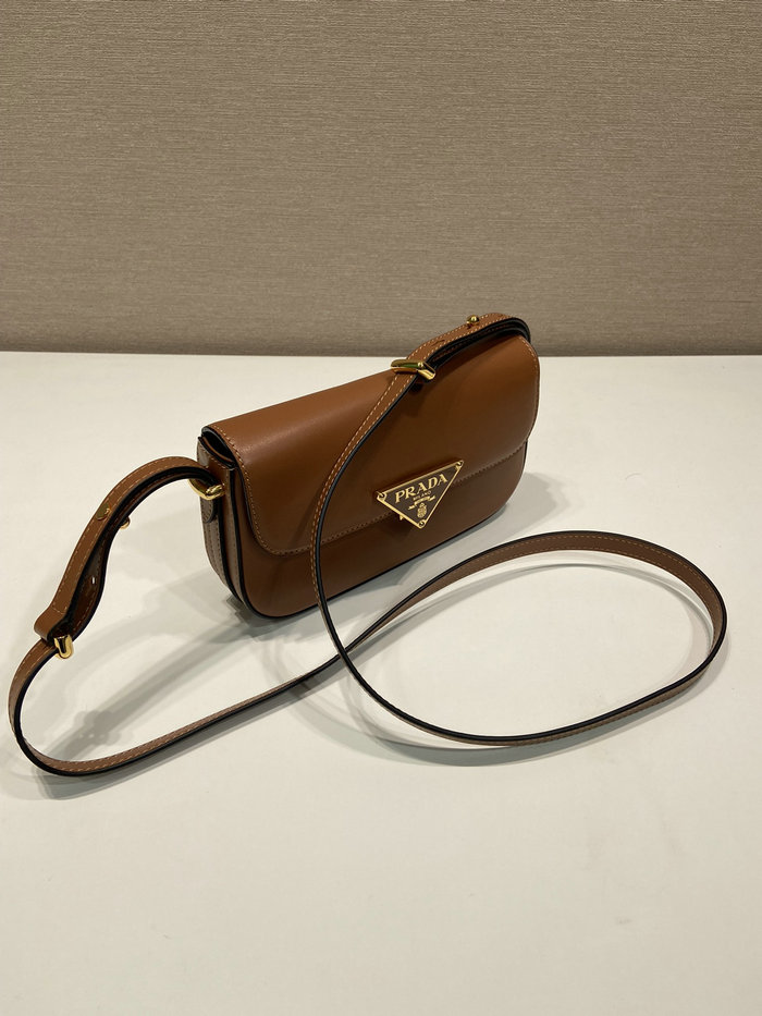 Prada Leather shoulder bag Brown 1BD339