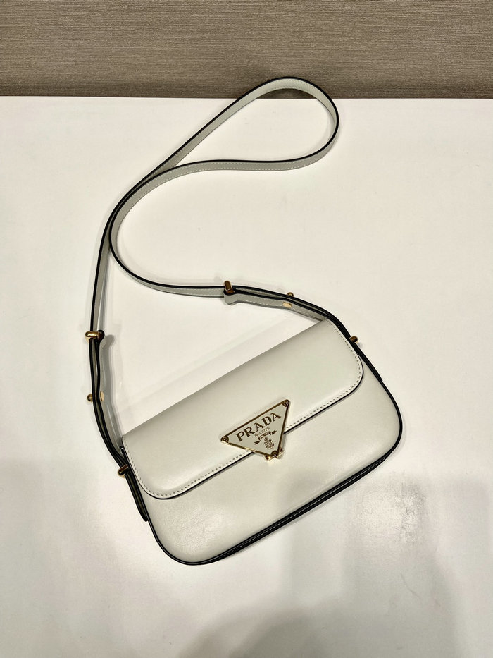 Prada Leather shoulder bag White 1BD339