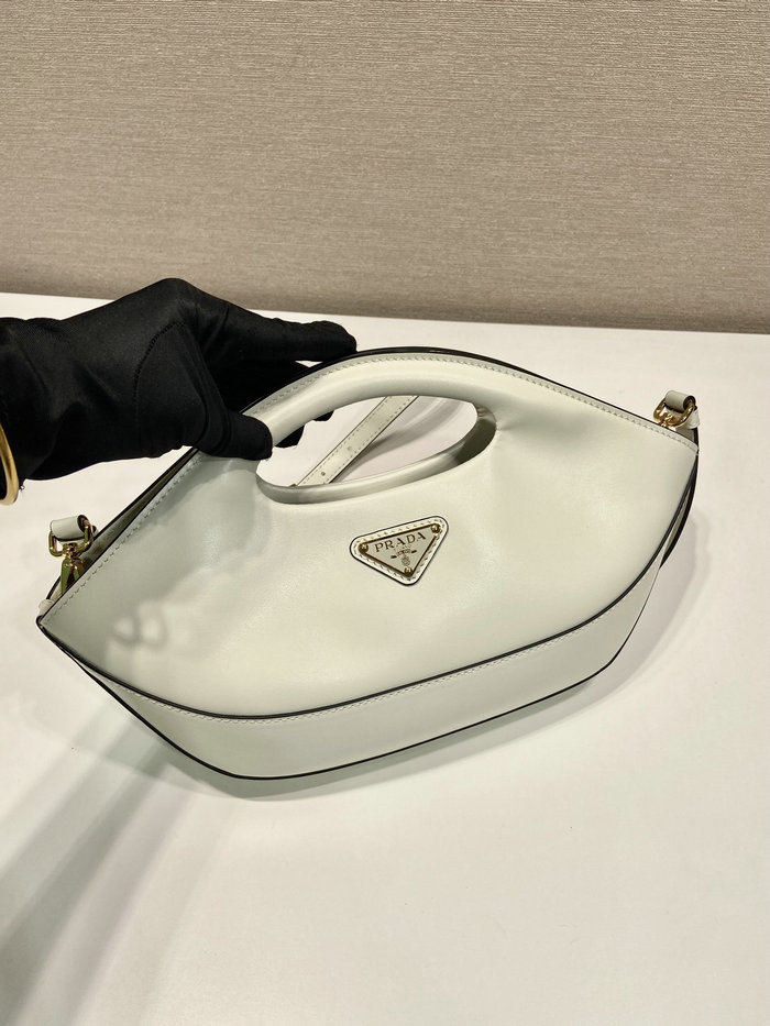 Prada Medium leather handbag White 1BA421