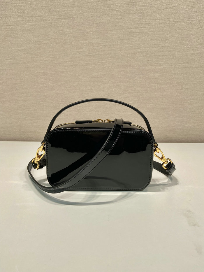 Prada Odette patent leather mini-bag Black 1BH206