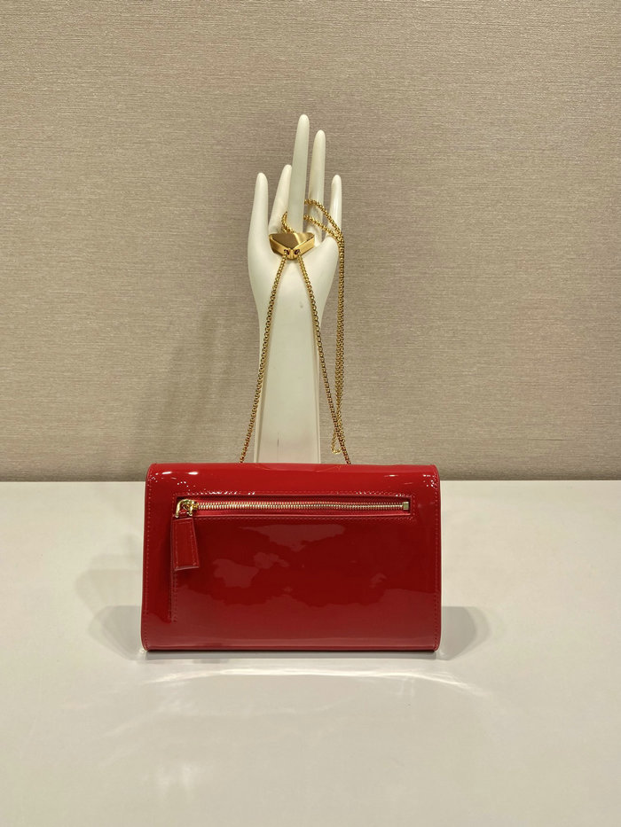 Prada Patent leather mini-bag Red 1BP051