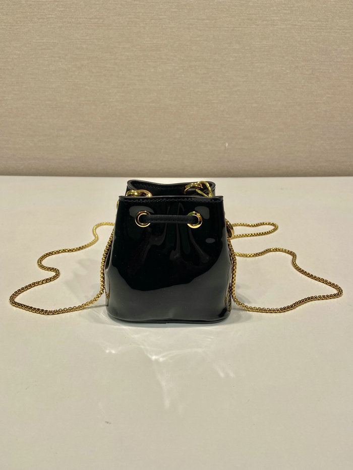 Prada Patent leather mini-pouch Black 1NR016