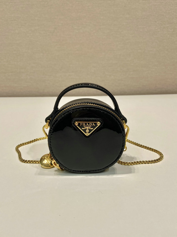 Prada Patent leather mini-pouch Black 1NR023