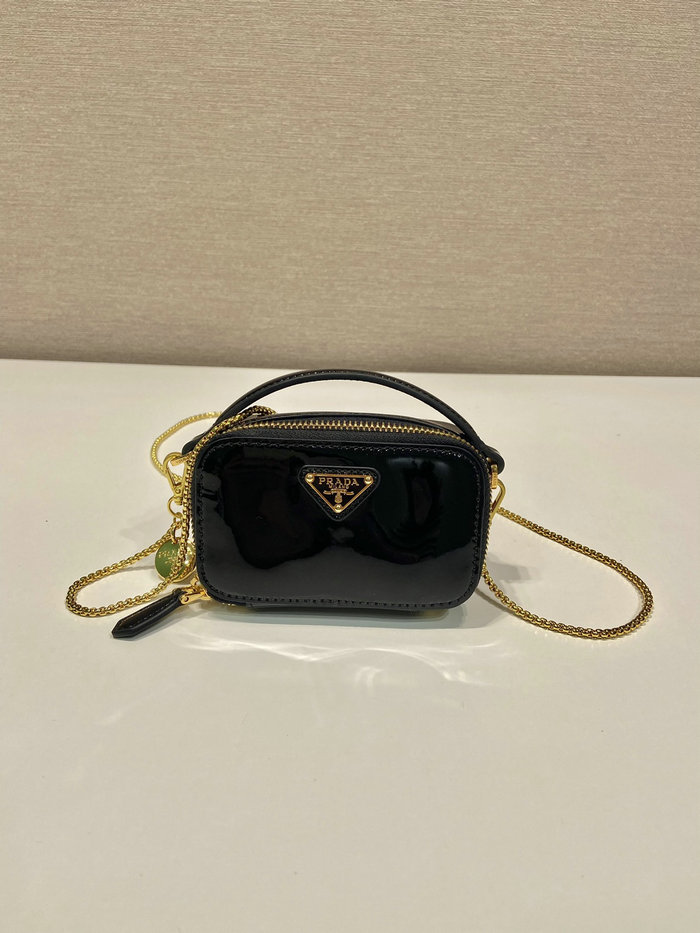 Prada Patent leather mini-pouch Black 1NR025