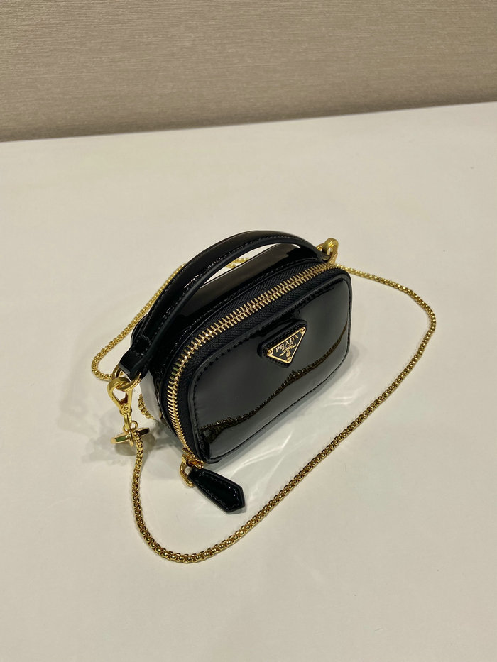 Prada Patent leather mini-pouch Black 1NR025