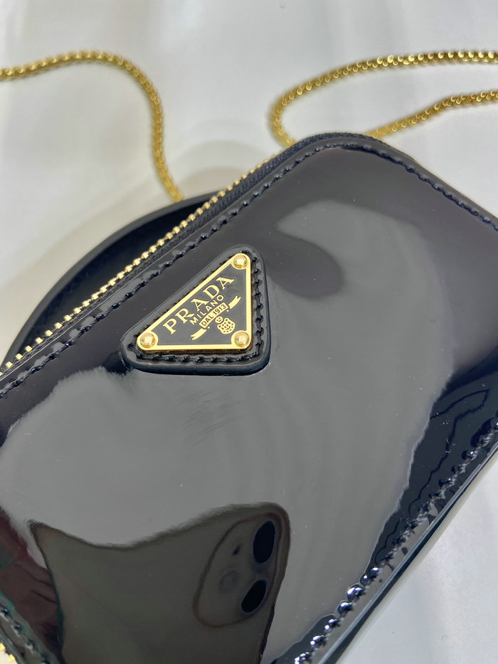 Prada Patent leather mini-pouch Black 1NR025