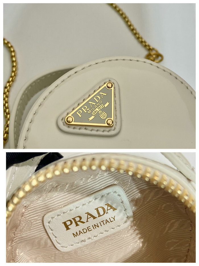 Prada Patent leather mini-pouch White 1NR023