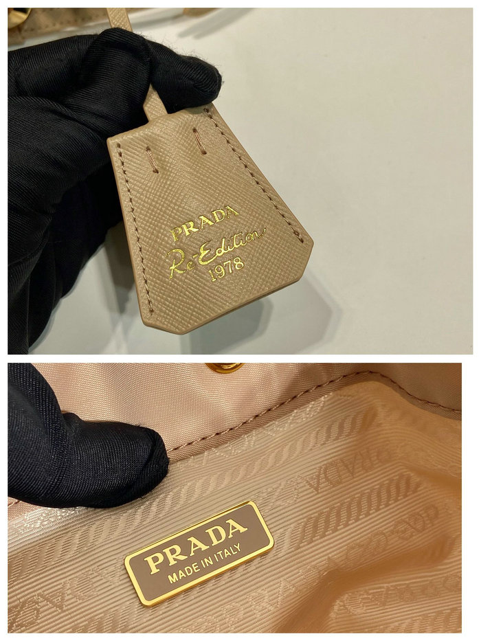 Prada Re-Edition 1978 Re-Nylon mini-bag Beige 1BE067