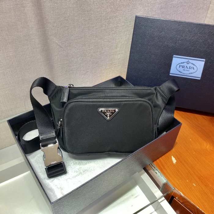 Prada Re-Nylon and Saffiano leather shoulder bag 2VH128