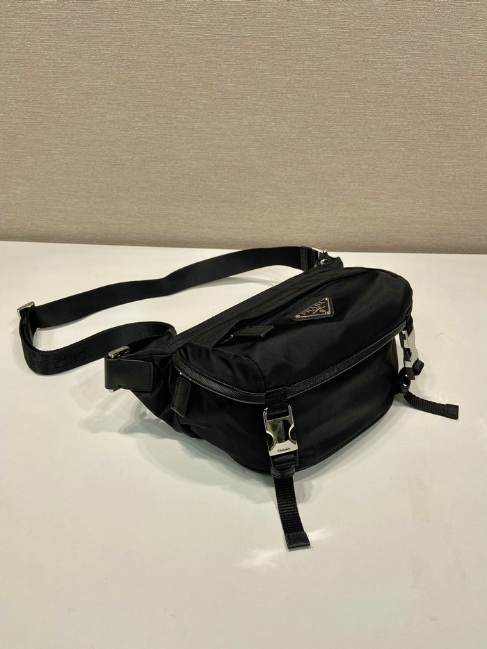 Prada Re-Nylon and Saffiano leather shoulder bag 2VH171