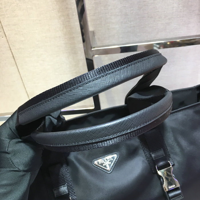 Prada Re-Nylon and Saffiano leather tote 2VG042