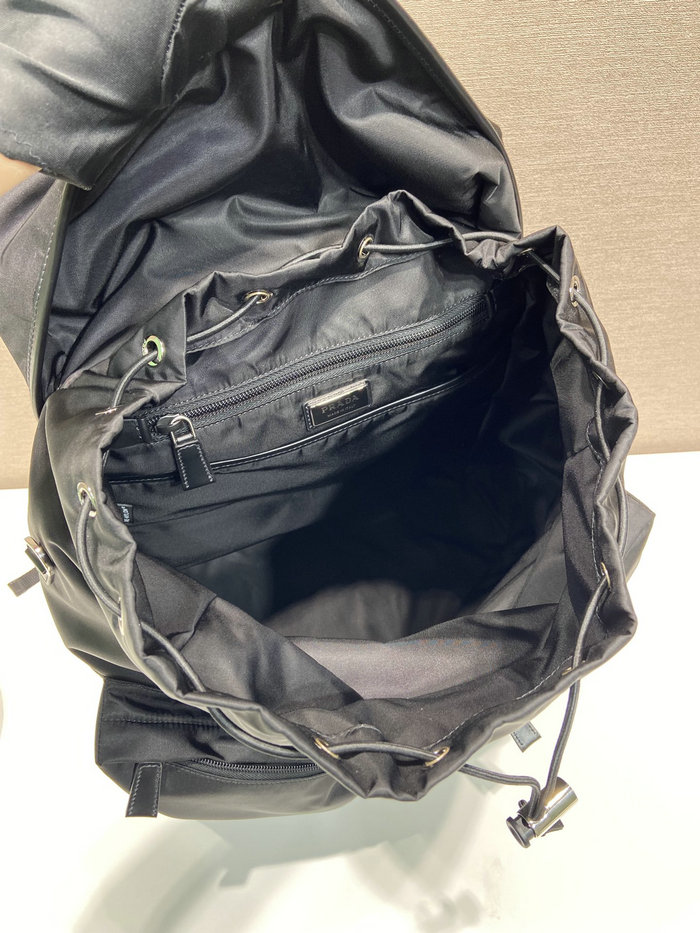 Prada Re-Nylon and leather backpack Black 2VZ108