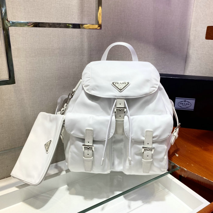 Prada Re-Nylon medium backpack White 1BZ811