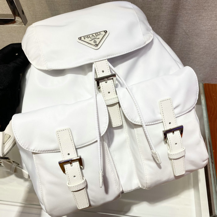 Prada Re-Nylon medium backpack White 1BZ811