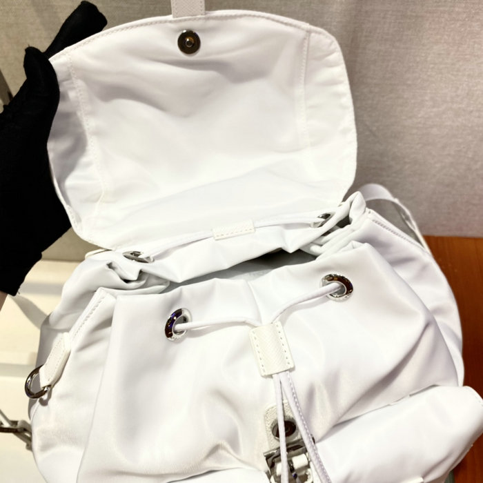 Prada Re-Nylon medium backpack White 1BZ811