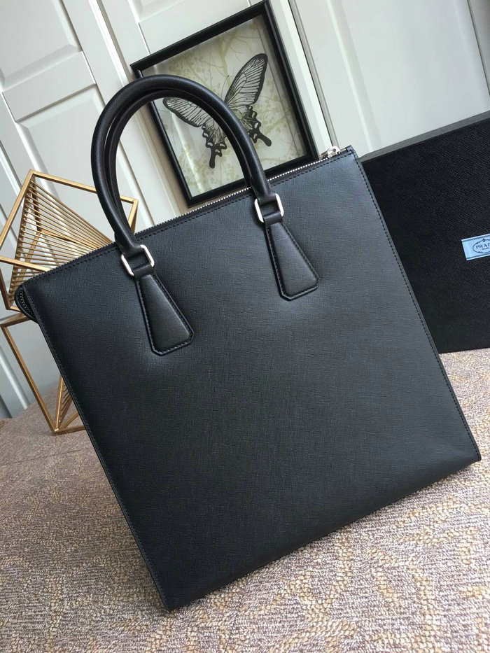 Prada Saffiano Leather Tote Black 2VG079