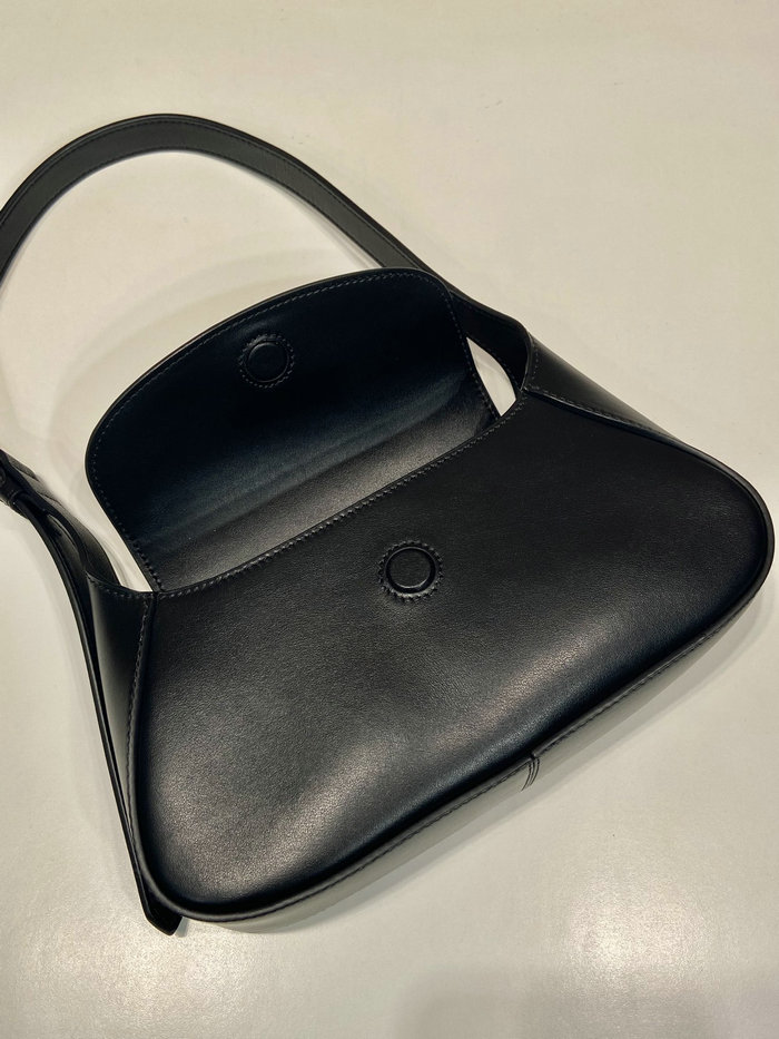 Prada Small leather shoulder bag Black 1BD358