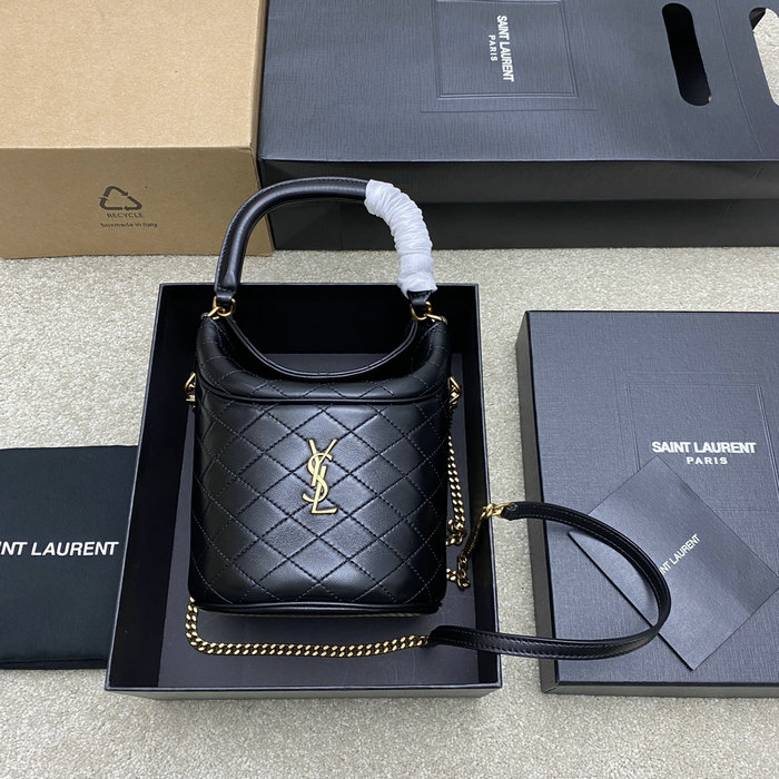 Saint Laurent Gaby Bucket Bag Black 763971