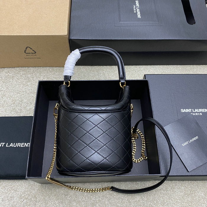 Saint Laurent Gaby Bucket Bag Black 763971