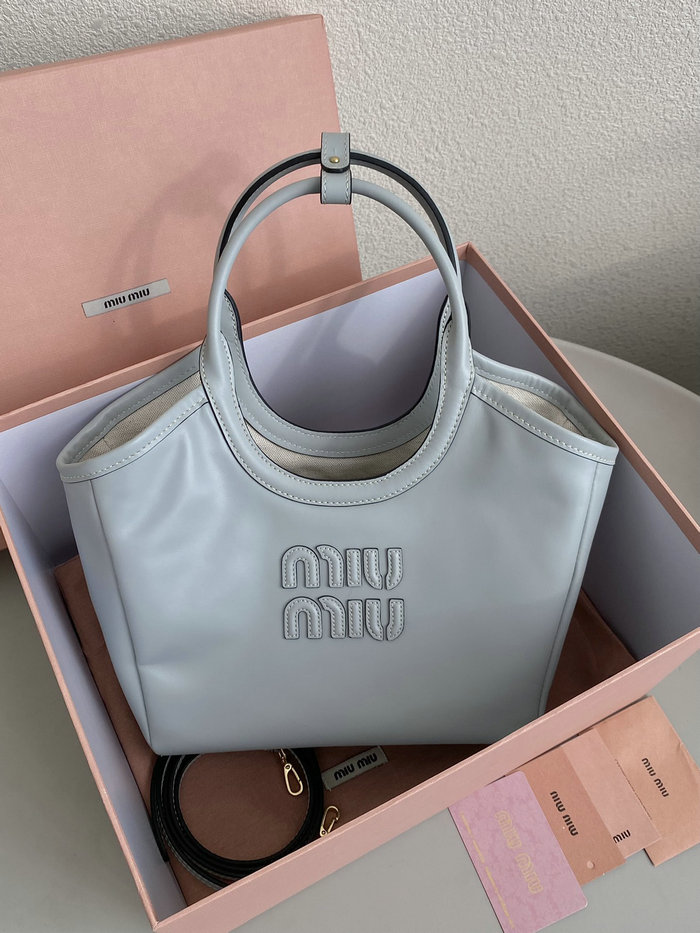 Small Miu Miu Tote Blue F0120