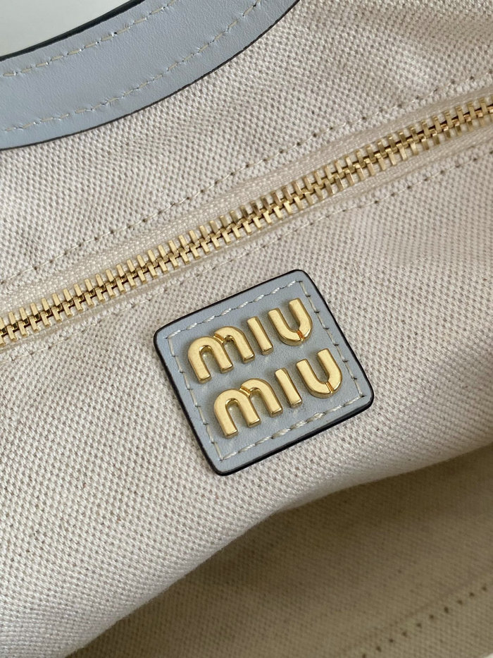 Small Miu Miu Tote Blue F0120