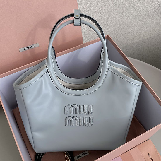 Small Miu Miu Tote Blue F0120