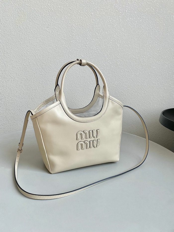 Small Miu Miu Tote White F0120