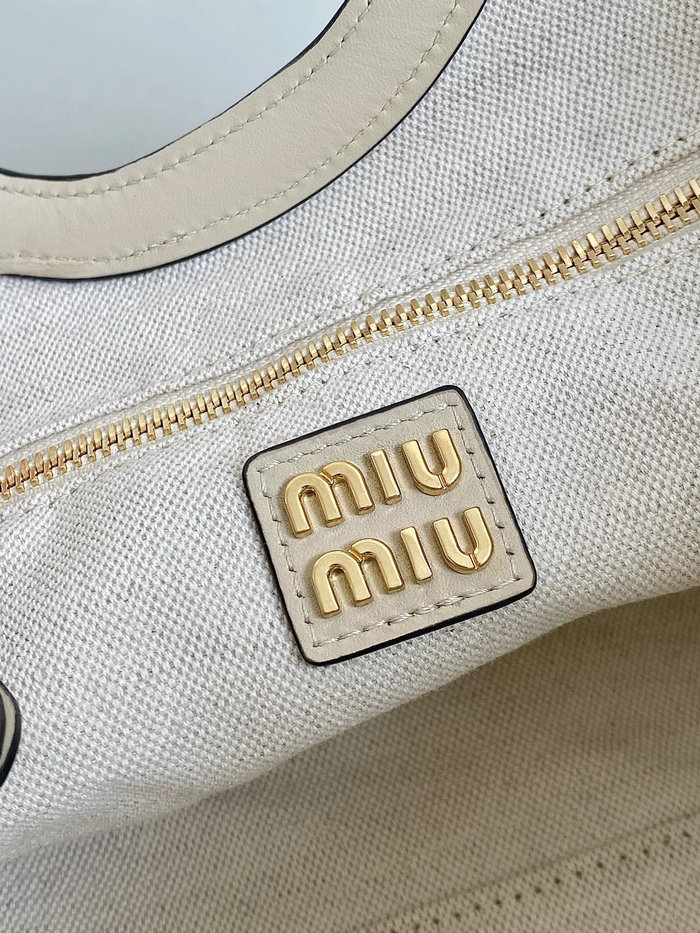 Small Miu Miu Tote White F0120