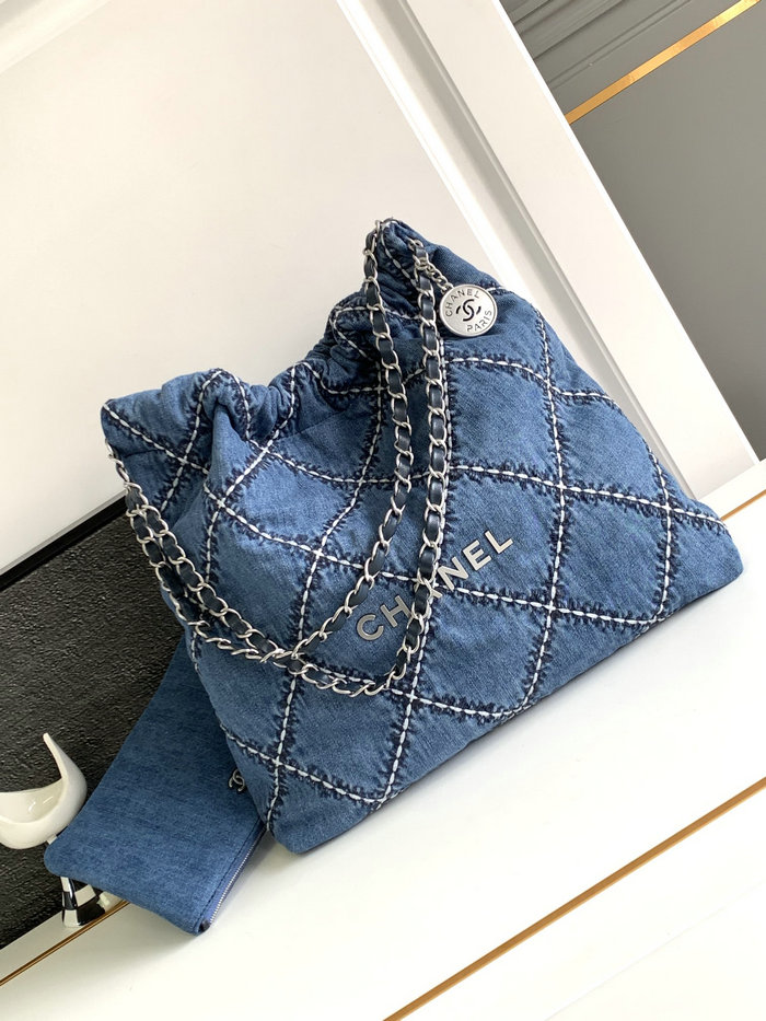 Chanel 22 Denim Handbag AS3261