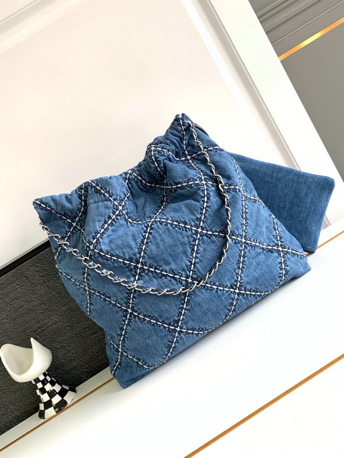 Chanel 22 Denim Handbag AS3261