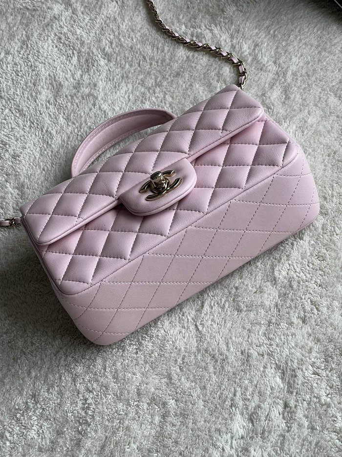 Chanel Lambskin Mini Flap Bag Pink AS2431