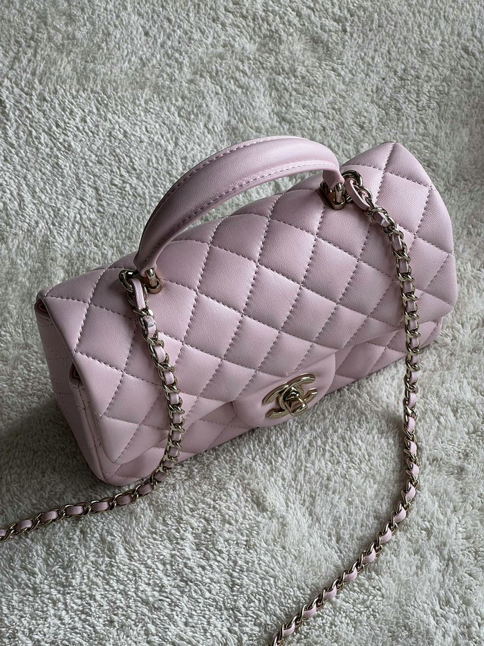 Chanel Lambskin Mini Flap Bag Pink AS2431