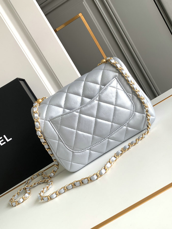 Chanel Mini Flap Bag Blue AS4384