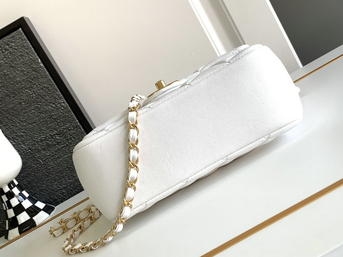 Chanel Mini Flap Bag White AS4384