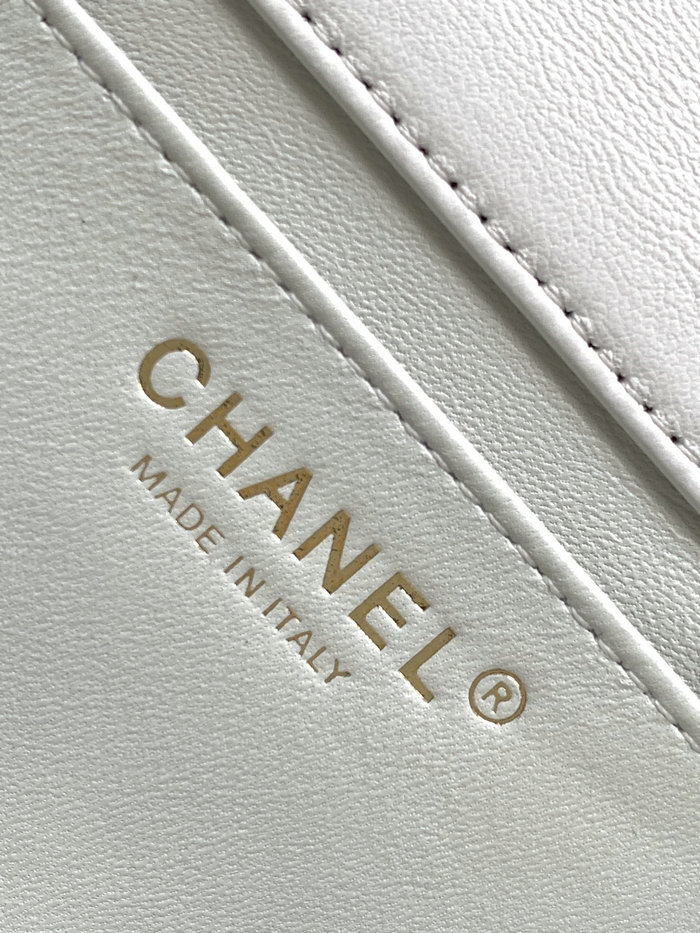 Chanel Mini Flap Bag White AS4385