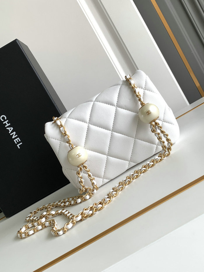 Chanel Mini Flap Bag White AS4868