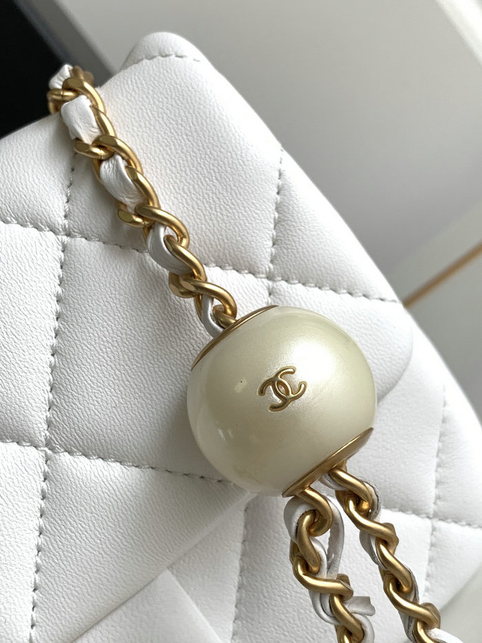 Chanel Mini Flap Bag White AS4868