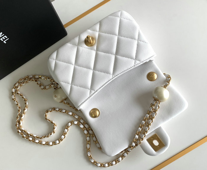 Chanel Mini Flap Bag White AS4868