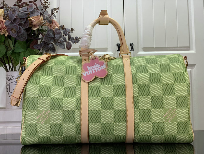 Louis Vuitton Keepall Bandouliere 45 Green N40713