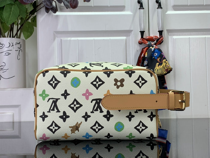 Louis Vuitton Locker Dopp Kit White M47069