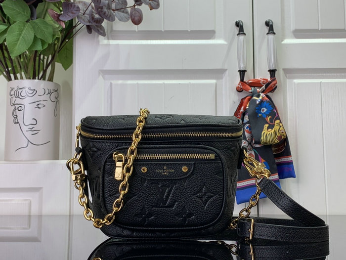 Louis Vuitton Monogram Empreinte Mini Bumbag Black M82335