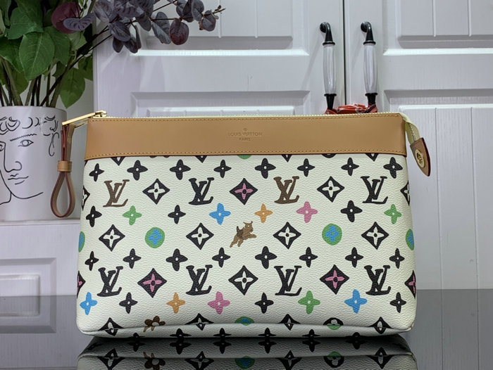 Louis Vuitton Pochette Voyage Souple White M83568