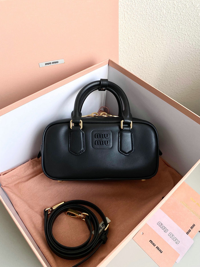 Miu Miu Arcadie leather bag Black 5BB142