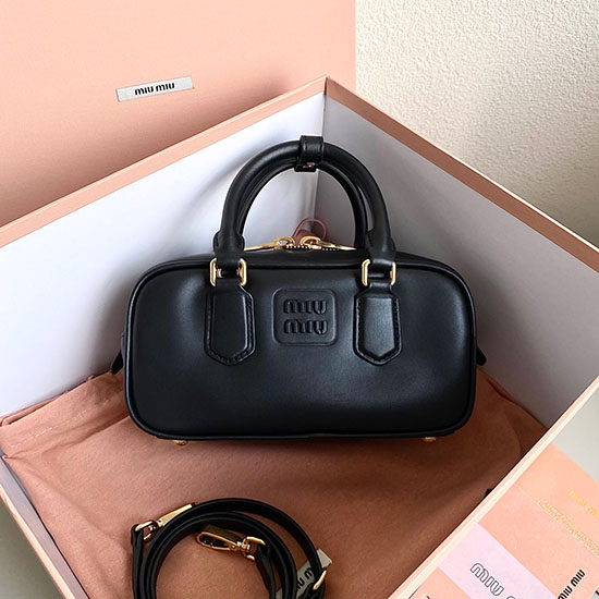 Miu Miu Arcadie leather bag Black 5BB142