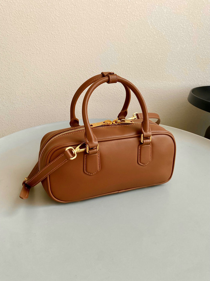 Miu Miu Arcadie leather bag Camel 5BB148