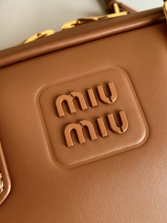 Miu Miu Arcadie leather bag Camel 5BB148