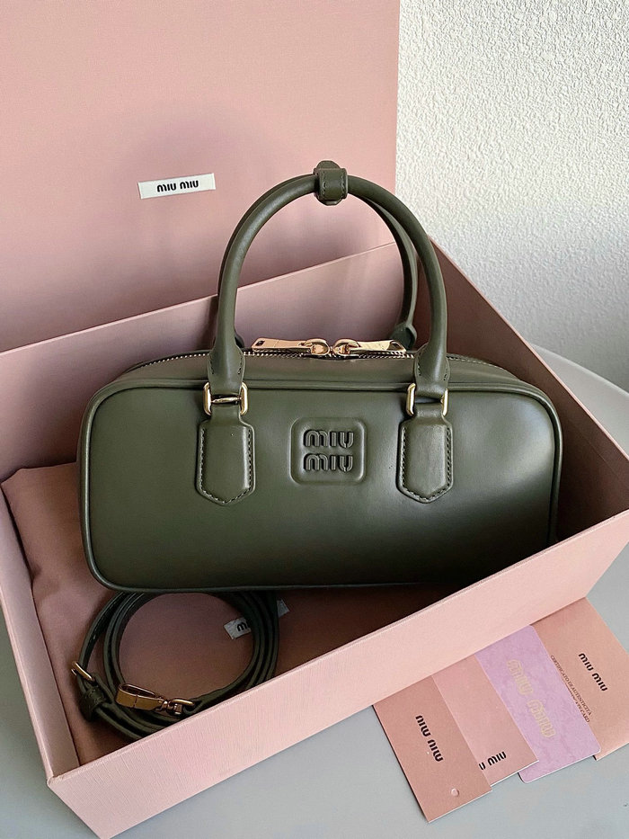 Miu Miu Arcadie leather bag Green 5BB148