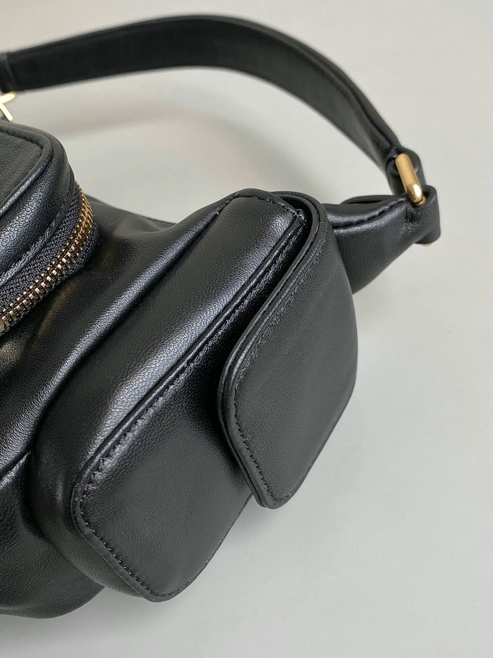 Miu Miu Nappa leather Pocket bag Black 5BC146